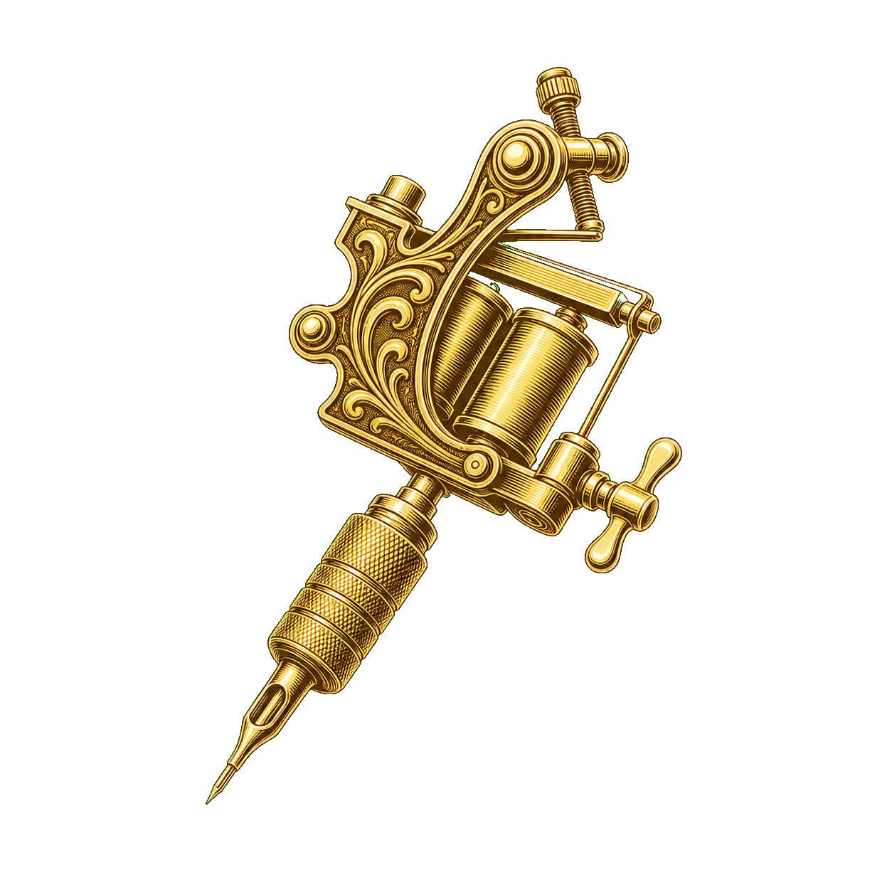 Goldene Tätowiermaschine